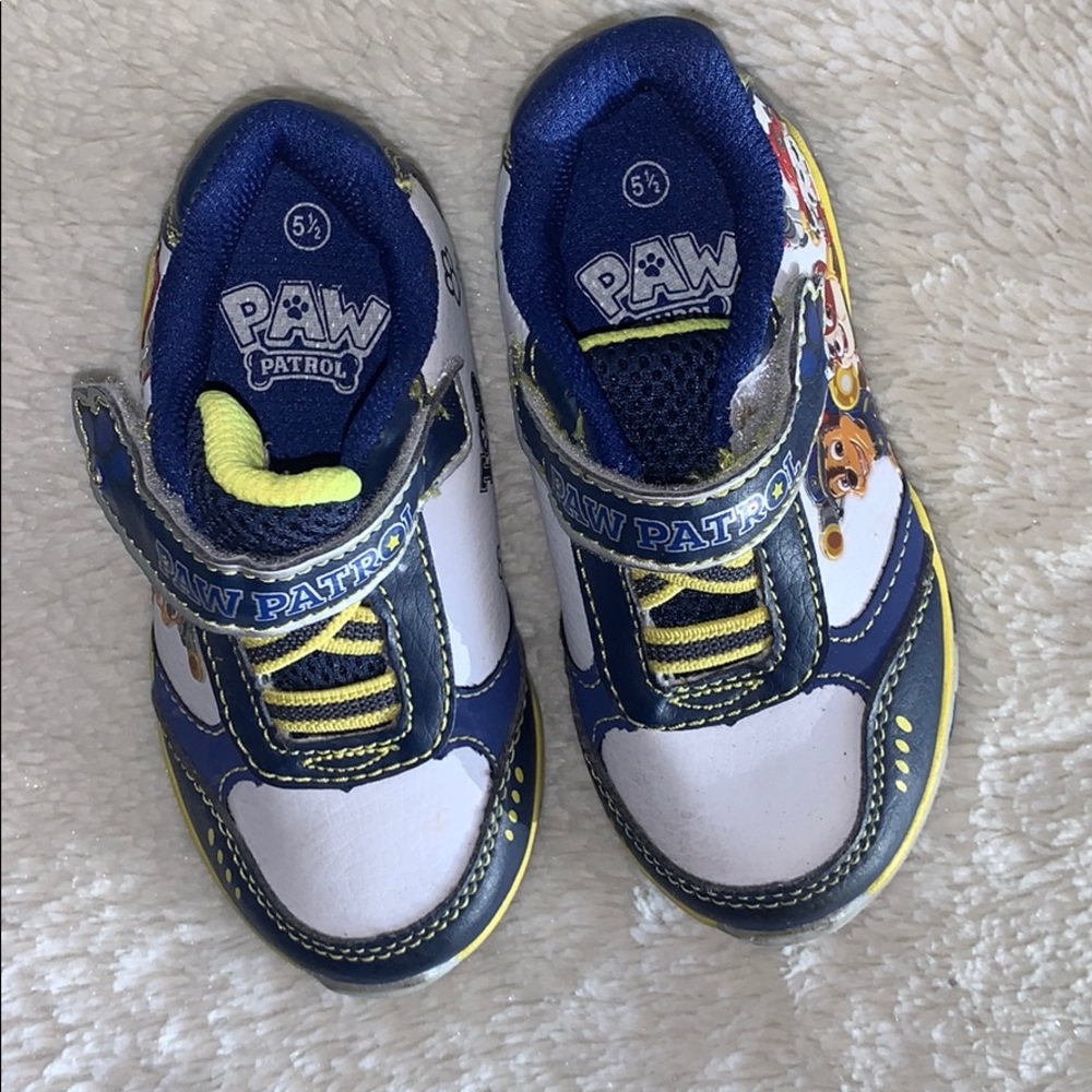 Slightly worn clean Paw Patrol shoes size 5